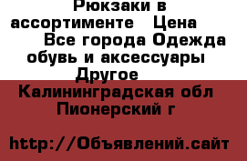 Рюкзаки в ассортименте › Цена ­ 3 500 - Все города Одежда, обувь и аксессуары » Другое   . Калининградская обл.,Пионерский г.